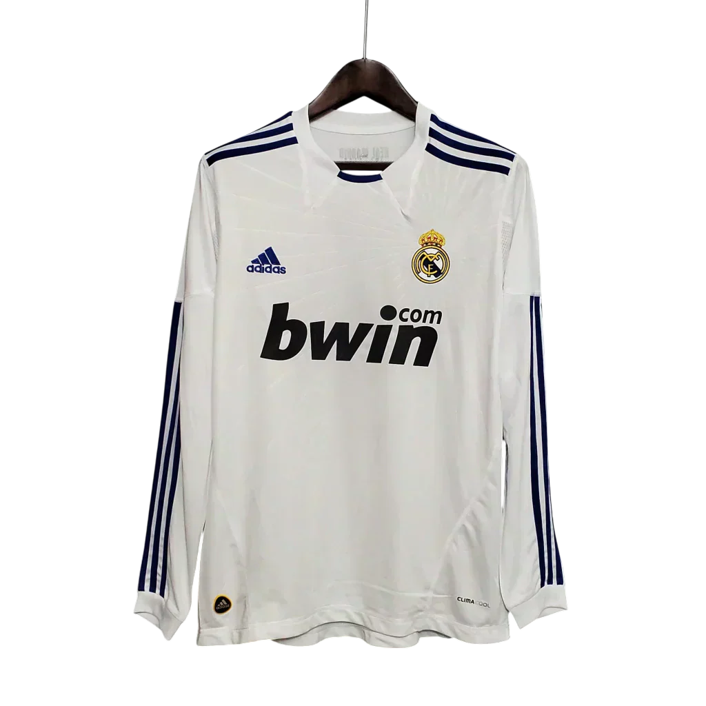 Camisa Real Madrid I 2010/11 Manga Longa