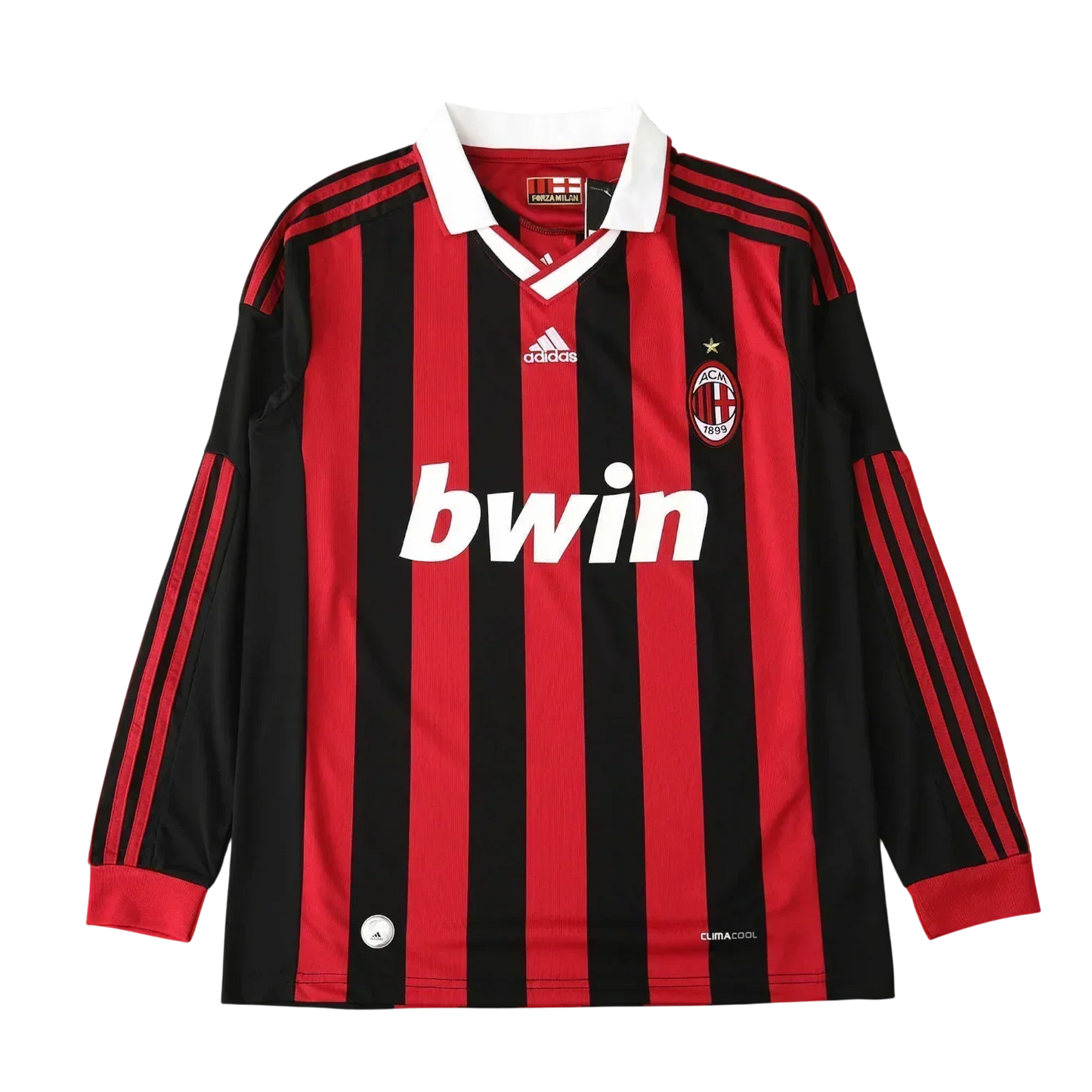 Camisa Milan I 2009/10 Manga Longa