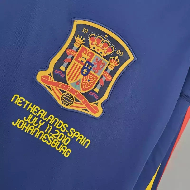 Camisa Espanha II 2010 Manga Longa