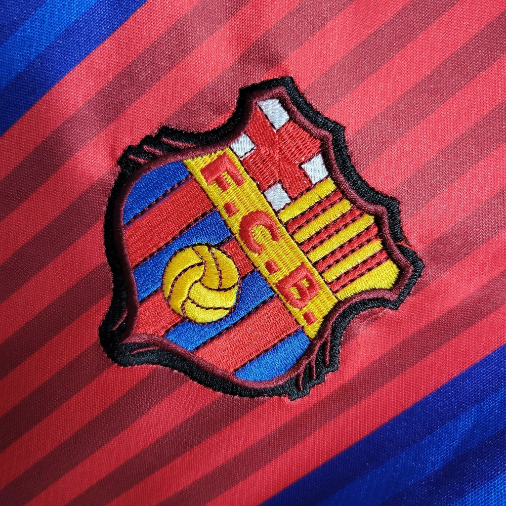 Camisa Barcelona I 1991/92 Manga Longa