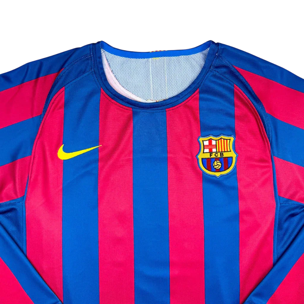 Camisa Barcelona I 2005/06 Manga Longa
