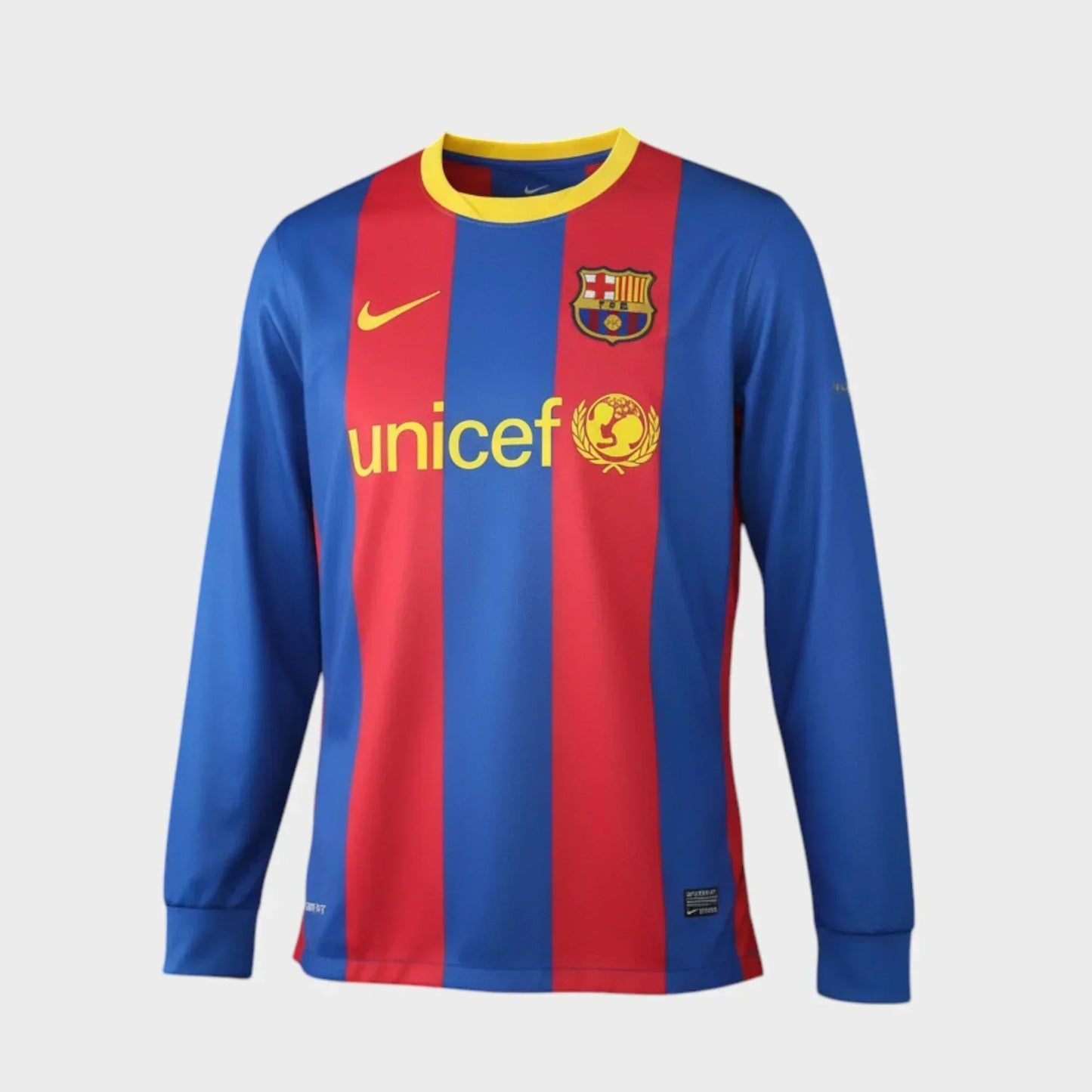 Camisa Barcelona I 2010/11 Manga Longa