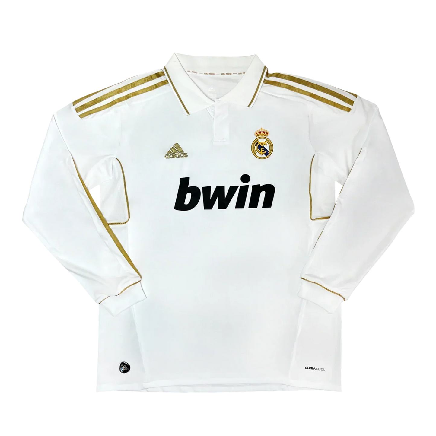 Camisa Real Madrid I 2011/12 Manga Longa