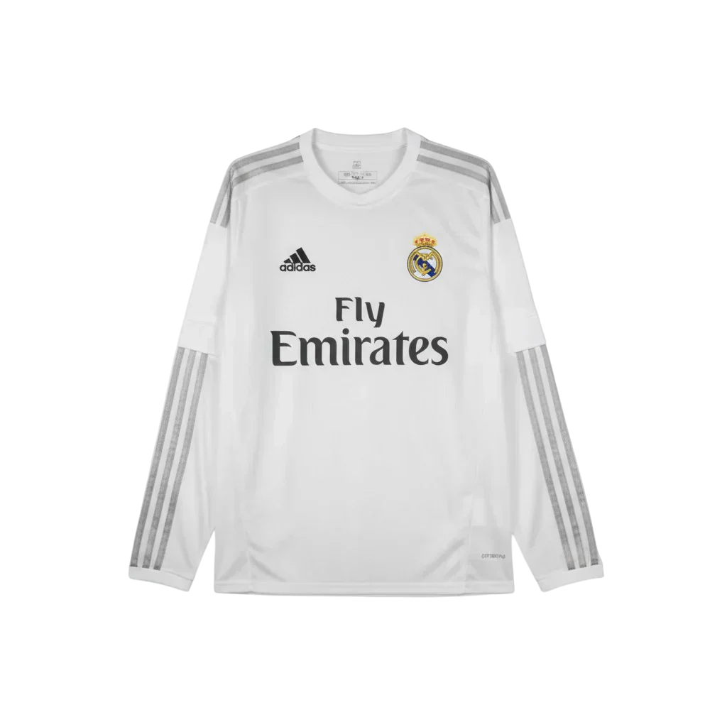 Camisa Real Madrid I 2015/16 Manga Longa
