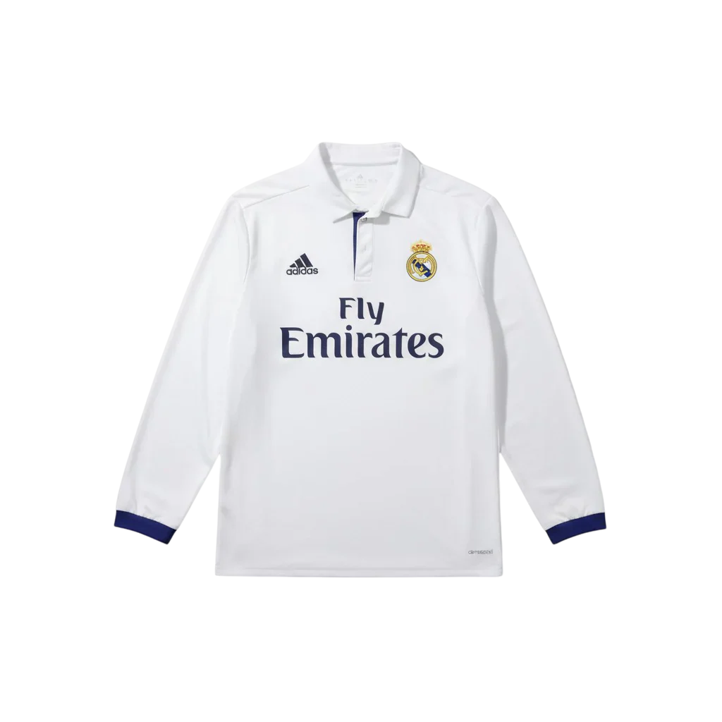 Camisa Real Madrid I 2016/17 Manga Longa