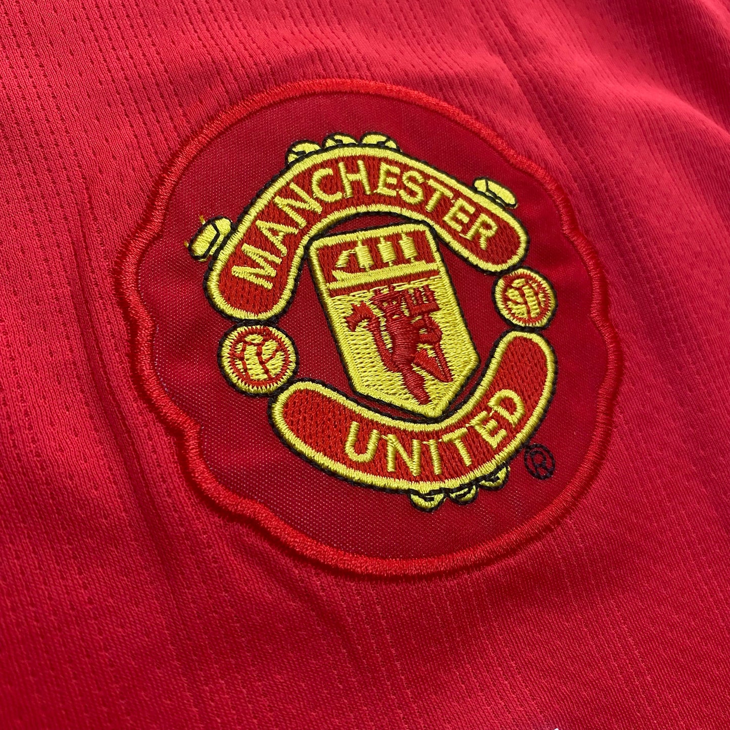 Kit Infantil Manchester United I 2007/08 Manga Longa