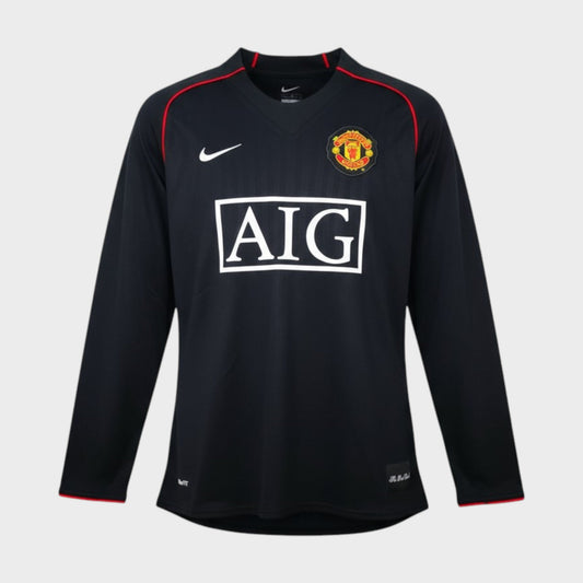 Camisa Manchester United II 2007/08 Manga Longa