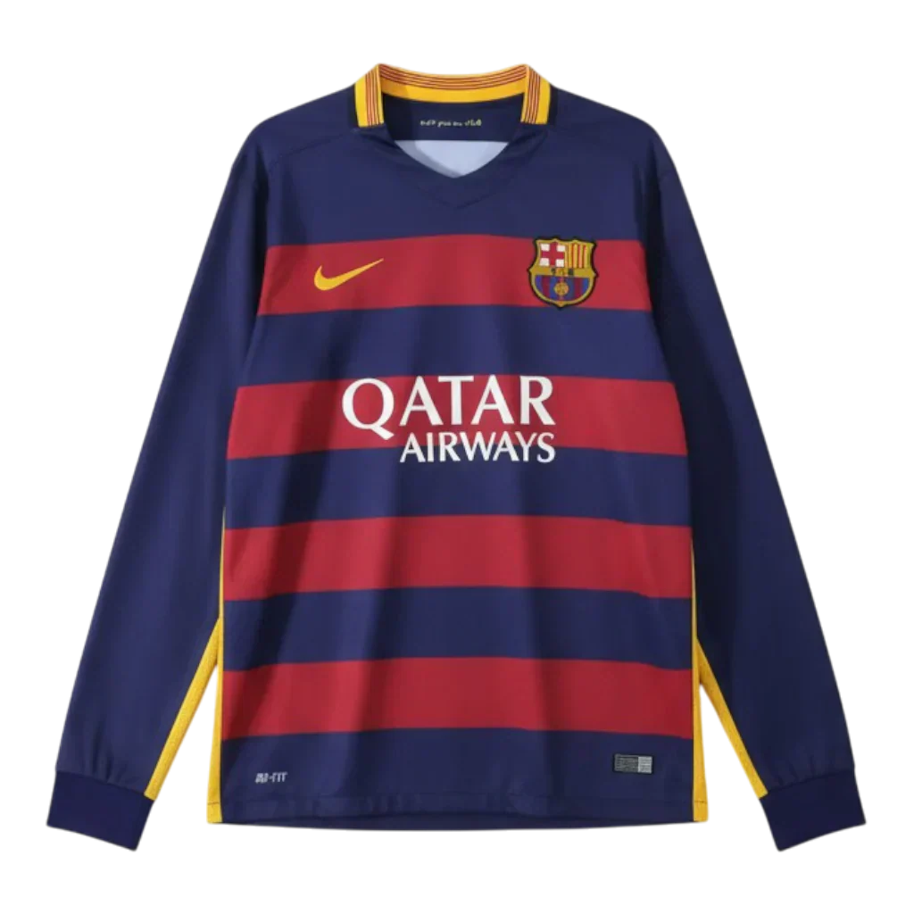 Camisa Barcelona I 2015/16 Manga Longa