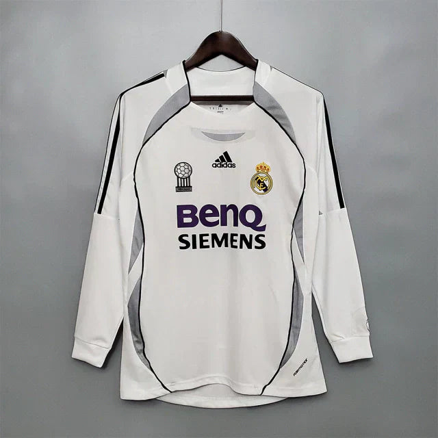 Camisa Real Madrid I 2006/07 Manga Longa